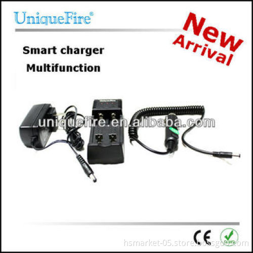 In-car and USB charging 18650/14500/16340/26650 Li-ion universal multifunctional battery chargerNew
